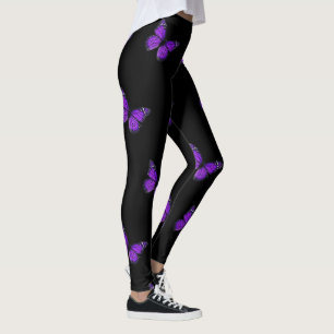Leggings Papillon pourpre