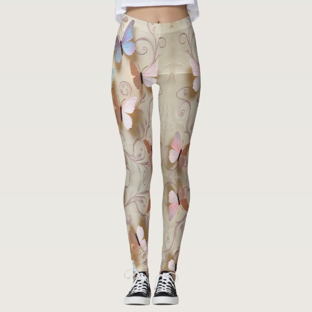 Leggings Papillon romantique (Devant)