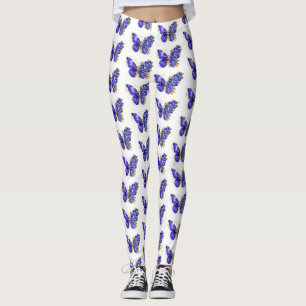 Leggings Papillon Saphir Fleur