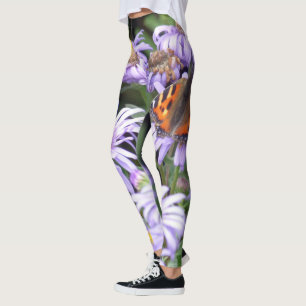 Leggings Papillon sur les fleurs