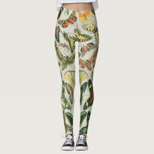 Leggings Papillon Vintage Papillons d'antiquités Motif