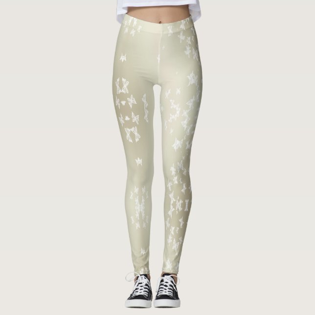 Leggings Papillons blancs (Devant)