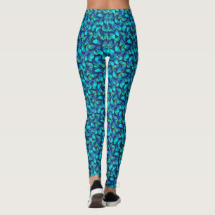 Leggings Papillons bleus à motifs