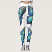 Papillons Iridescendants sur blanc