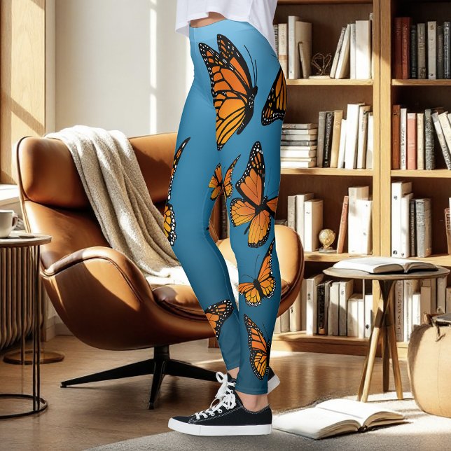 Leggings Papillons Monarch Ombre Bleu (Créateur téléchargé)