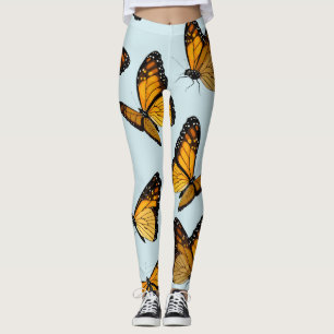 Leggings Papillons Monarque colorés Illustration Vintage