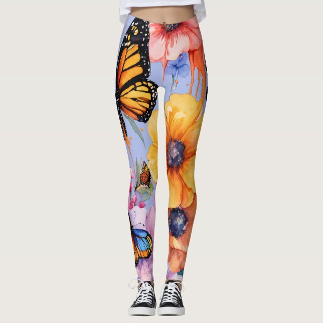 Leggings Papillons : T-shirts inspirés de la nature (Devant)