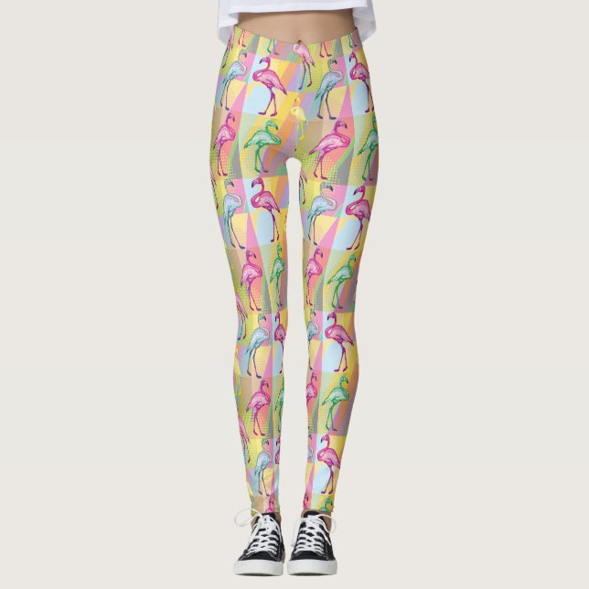 Leggings Parade Flamant rose (Devant)