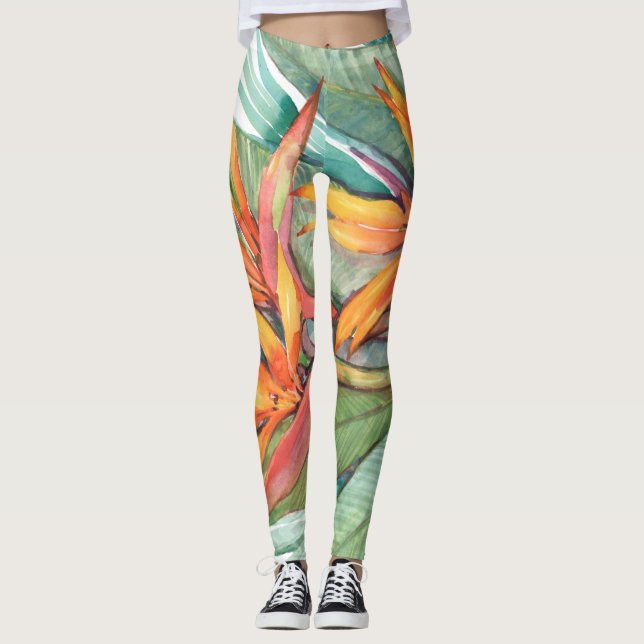 Leggings Paradis botanique tropical II (Devant)