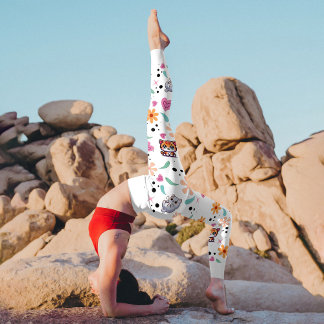 Leggings "Parfaitement Joué : Motif de jardin de chats de K