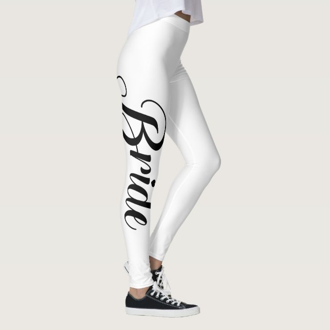 Leggings Partie de Bachelorette de jeune mariée élégante (Droite)