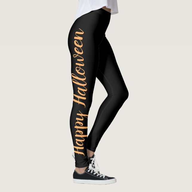 Leggings Partie élégante orange au néon noire de costume de (Droite)
