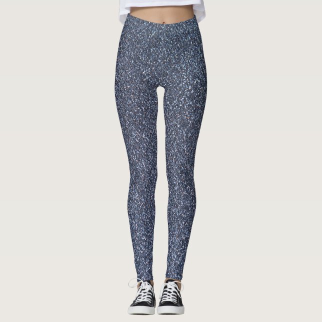 Leggings Parties scintillant à étincelles en argent (Devant)