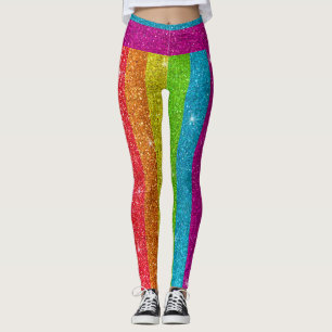 Leggings Parties scintillant Arc-en-ciel drapeau mariage Ga