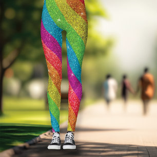 Leggings Parties scintillant Arc-en-ciel drapeau mariage Ga