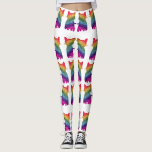 Leggings Parties scintillant arc-en-ciel Motif