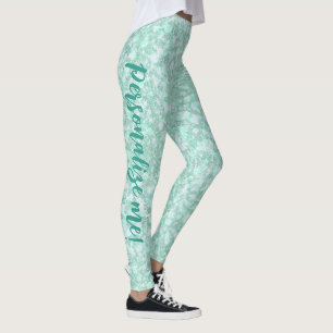 Leggings Parties scintillant bleu cristallisé doux Aqua TEX