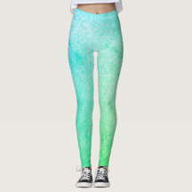 Parties scintillant Blue Green Ombre
