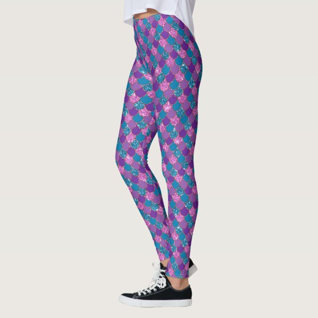 Leggings Parties scintillant de sirène (Gauche)