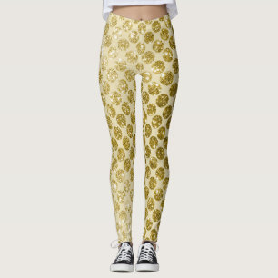 Leggings Parties scintillant en or glam