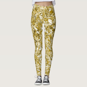 Leggings Parties scintillant en or glam