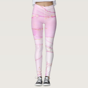 Leggings Parties scintillant en verre étincelante en marbre