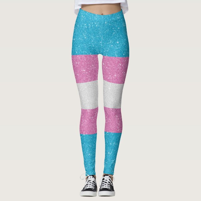 Leggings Parties scintillant Faux Arrière - plan de la fier (Devant)