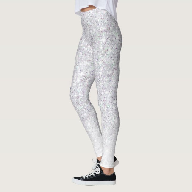 Leggings Parties scintillant gris éclaboussé moderne (Gauche)