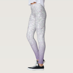 Leggings Parties scintillant gris violet éclaboussure moder