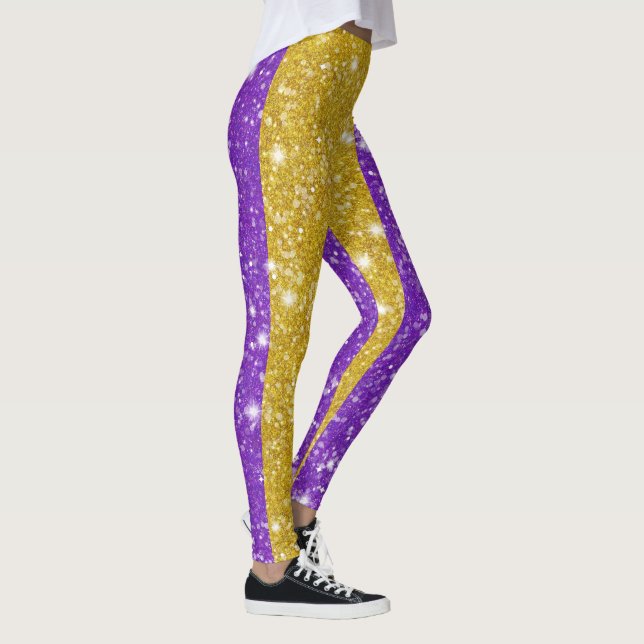 Leggings Parties scintillant Mardi Gras Carnaval en bande c (Droite)