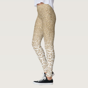 Leggings Parties scintillant or tendance et dégradé Emprein