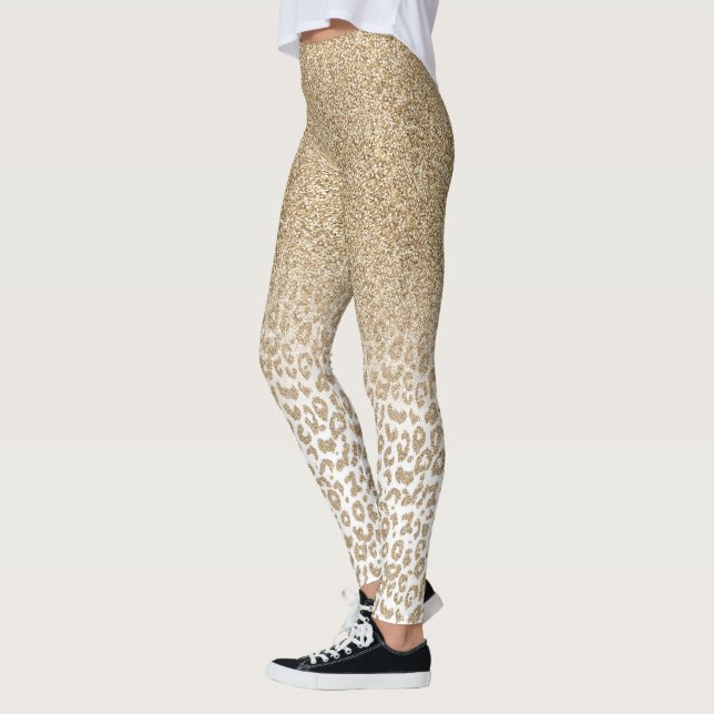 Leggings Parties scintillant or tendance et dégradé Emprein (Gauche)