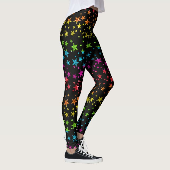 Leggings Parties scintillant Rainbow Star Motif Gay pride c (Droite)