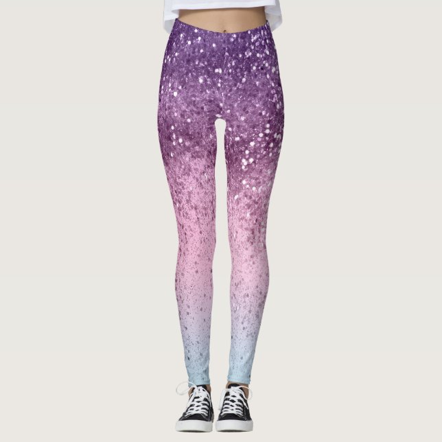 Leggings Parties scintillant Unicorn Girls #6d (Parties sci (Devant)