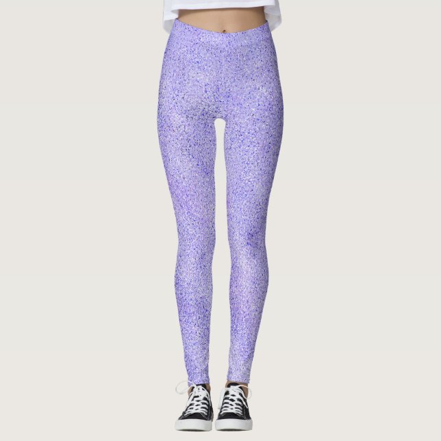 Leggings Parties scintillant violette (Devant)