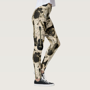 Leggings Partition et instruments Black/Gold ID481