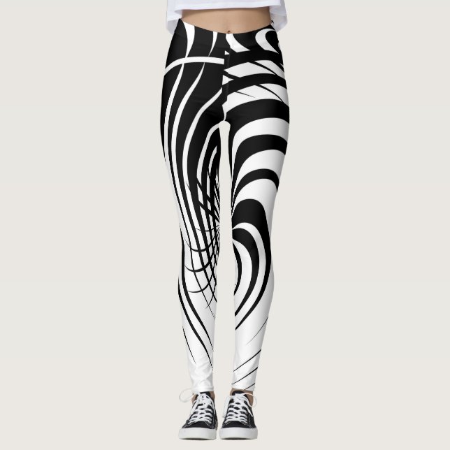 LEGGINGS PAS TOUT EST NOIR ET BLANC (Devant)