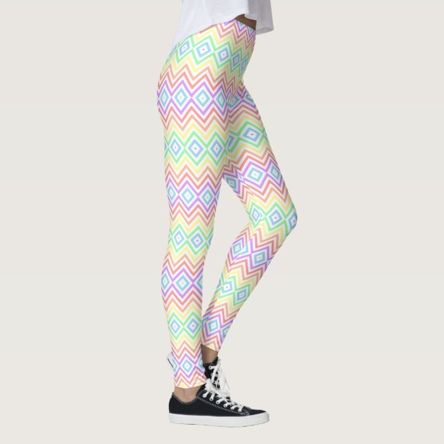 Leggings Pastel Doux Printemps Couleurs Yoga Pantalons Femm (Droite)