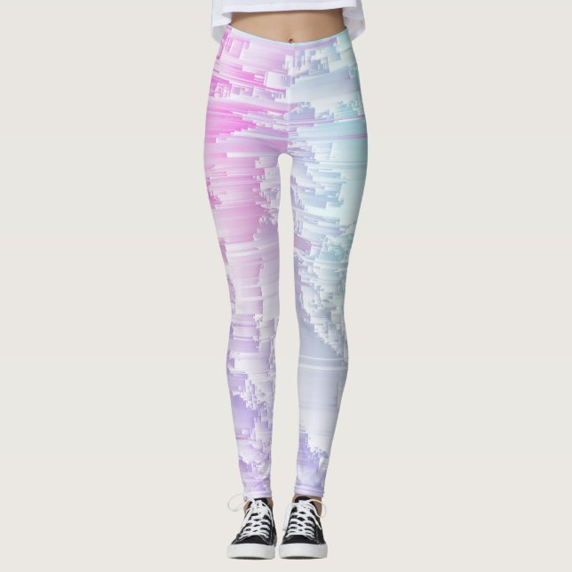 Leggings Pastel Glitch (Devant)