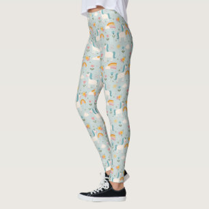 Leggings Pastel mignon Rainbow Unicorn Motif