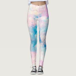 Leggings Pastel Rainbow Ciel nuageux