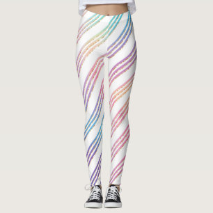 Leggings Pastel Rainbow strié