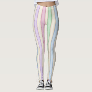 Leggings Pastels Multicolores Distressés