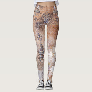 Leggings Patchwork Paisley : impression Vintage classique