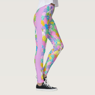 Leggings Pâtes de PÂQUES Oeuf Bunny Yoga Pantalon femmes