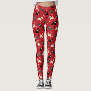 Leggings Pâtes et os de Terrier écossais