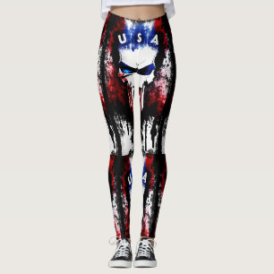 Leggings Patriotique Punisher (USA)