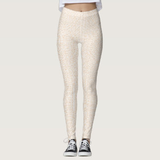 Leggings patrón XO naranja.
