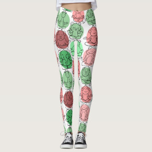 Leggings Patter les yoga poses   Yoga seamless pattern 18