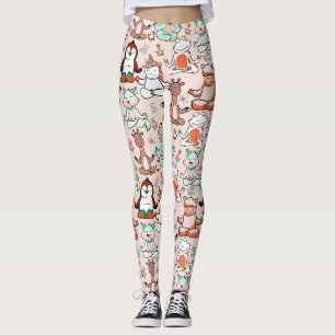 Leggings Patter les yoga poses   Yoga seamless pattern 51